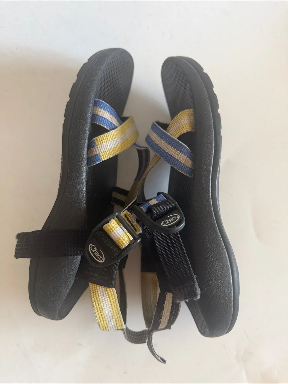Chaco Z/1 Eco Thread Vary Blue Yellow Sports Outdoor Sandals size 6 Boys/Youth